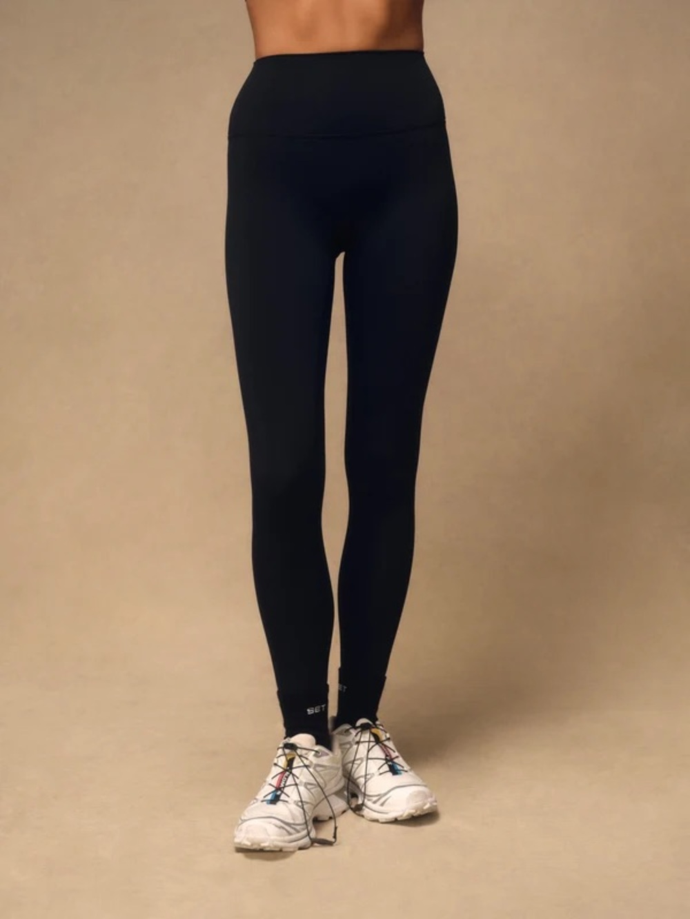 Set active ribbed leggings